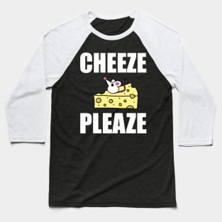 Tiny Mouse asks "Cheeze Pleaze" Baseball T-Shirt